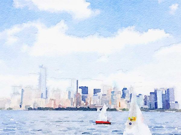 Watercolor NYC Skyline II