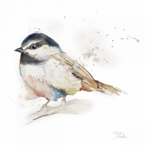 Watercolor Mountain Bird II