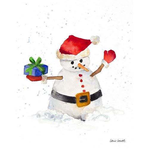Watercolor Snowman II