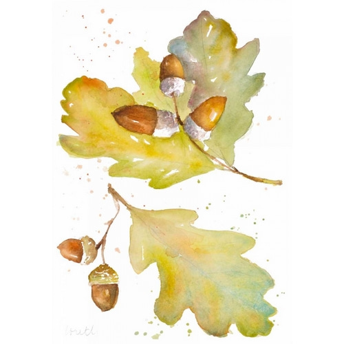 Acorns and Oak Leaves II