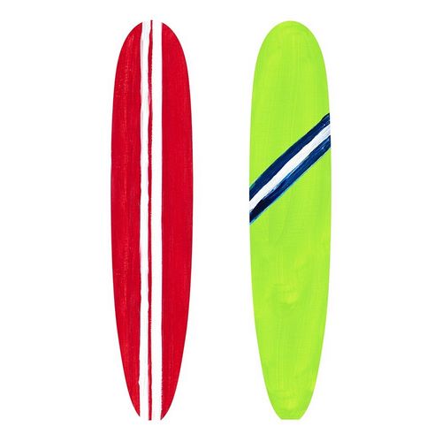 Red and Green Surf Boards