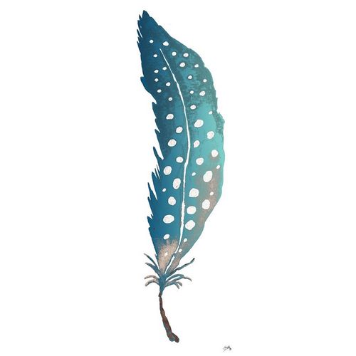 Dotted Blue Feather II
