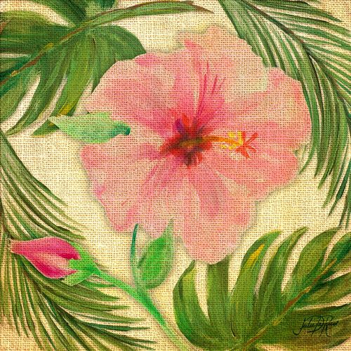 DeRice, Julie 아티스트의 Tropical Hibiscus on Burlap작품입니다.