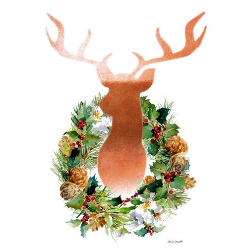 Holiday Wreath With Deer