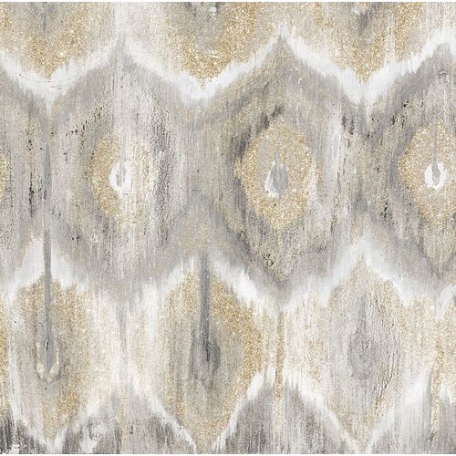 Gold and Silver Ikat