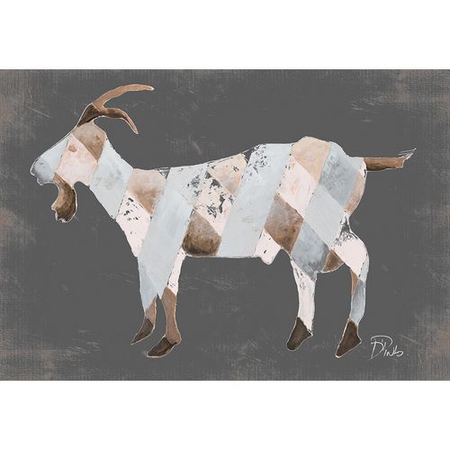 Rustic Plaid Goat