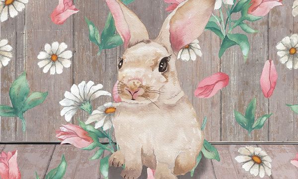 Medley, Elizabeth 아티스트의 Bunny with Spring Florals작품입니다.