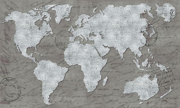 Medley, Elizabeth 작가의 World Map On Script 작품