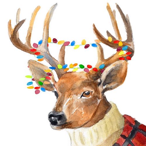 Christmas Lights Reindeer Sweater