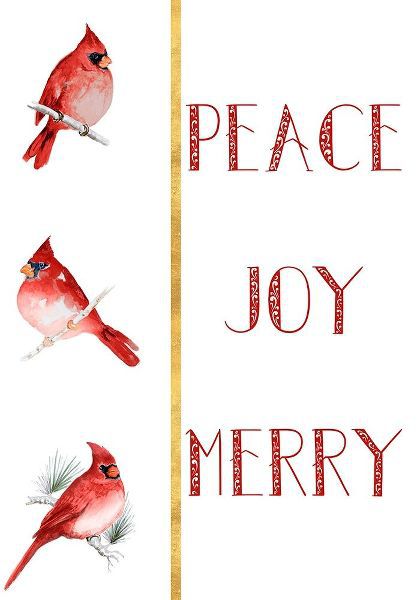 Peace Joy Merry Cardinals