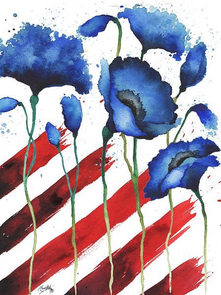 Medley, Elizabeth 아티스트의 Patriotic Floral II작품입니다.
