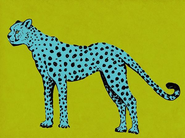 Pinto, Patricia 작가의 Cheetah on Green 작품