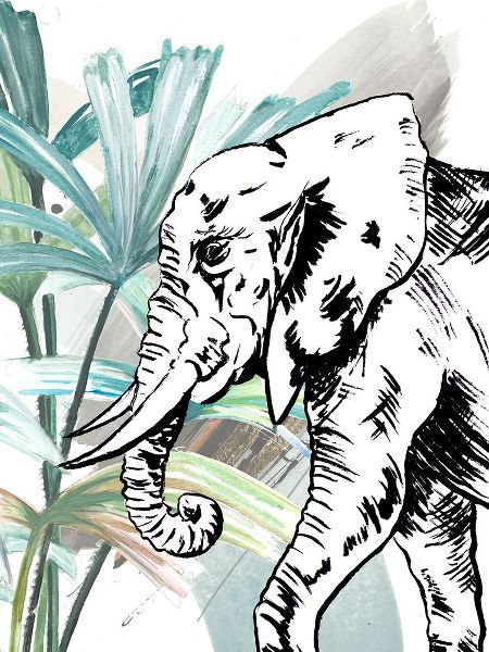 Pinto, Patricia 작가의 Tropical Elephant 작품