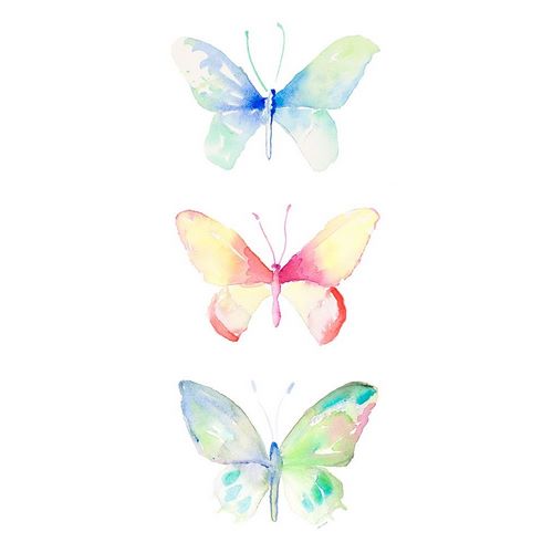 Watercolor Butterflies Panel II