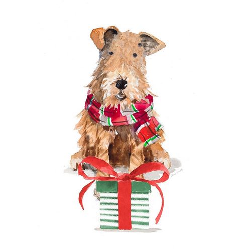 Christmas Airedale Terrier