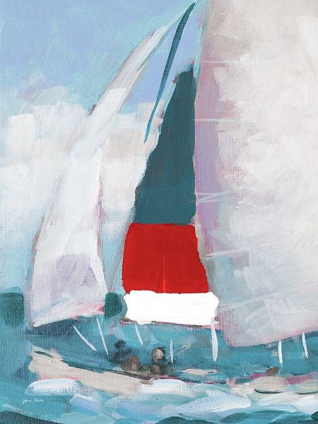 Slivka, Jane 아티스트의 Red and Blue Sail I작품입니다.