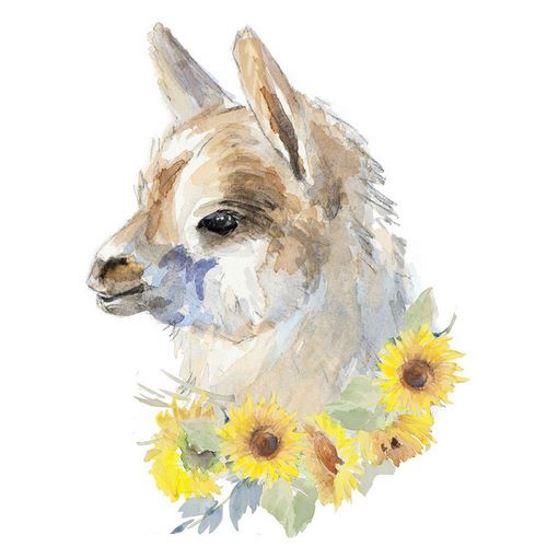 Loreth, Lanie 작가의 Sunflower Llama I 작품