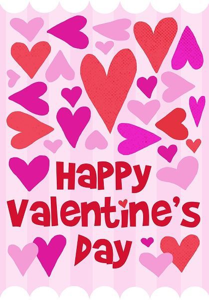 Happy Valentine with Hearts