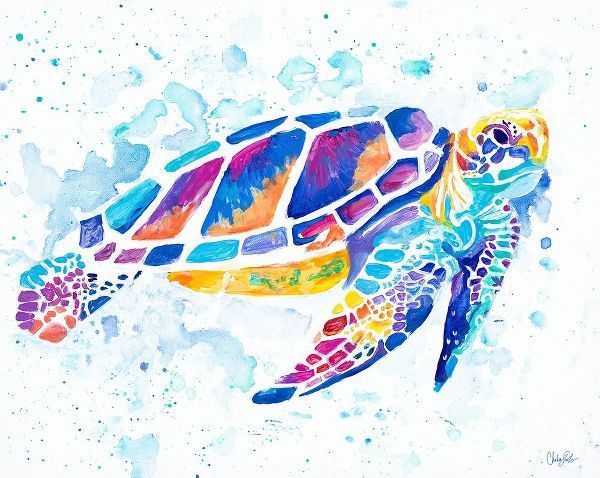 Vibrant Sea Turtle