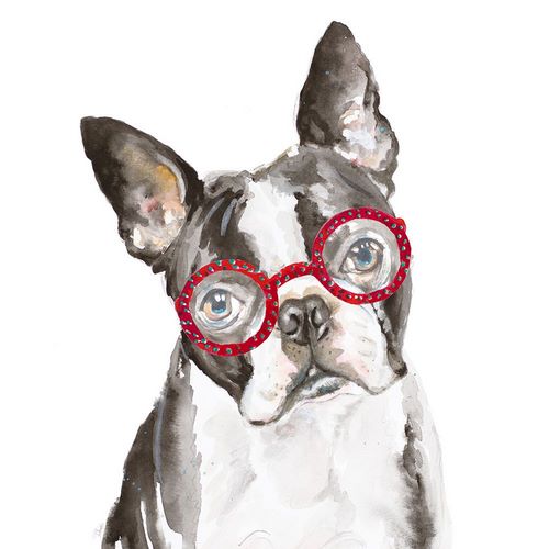 Pinto, Patricia 작가의 French Bulldog with Glasses 작품