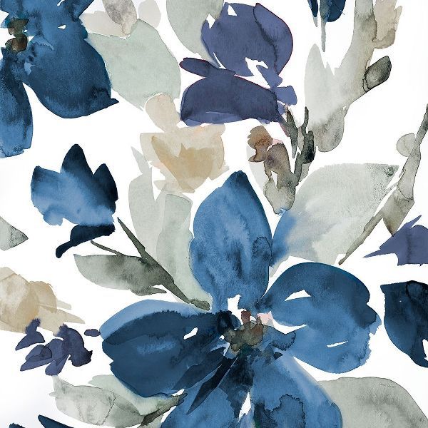 Loreth, Lanie 작가의 Glorious Blue Blooms II 작품
