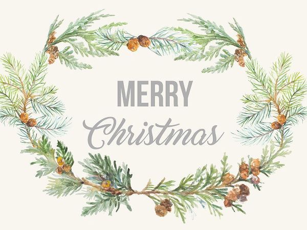 Loreth, Lanie 아티스트의 Merry Christmas Pine Cone Wreath작품입니다.
