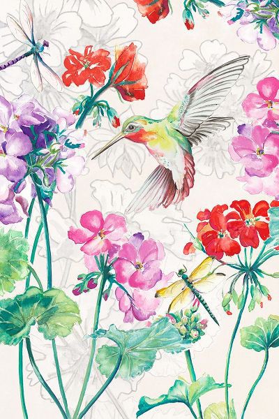 Pinto, Patricia 아티스트의 New Hummingbird Garden I작품입니다.