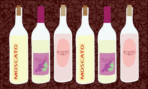 Bucheli, Jen 작가의 Moscato Bottles In A Row 작품