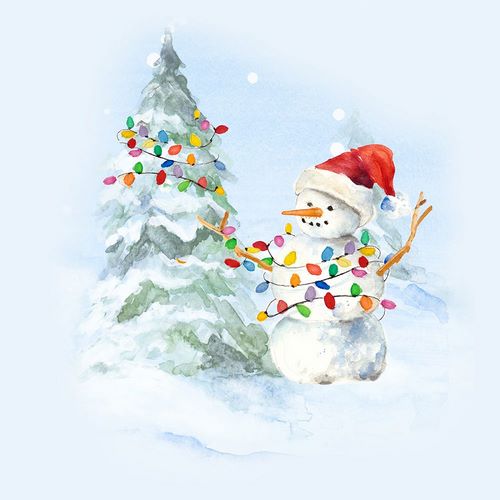 Loreth, Lanie 아티스트의 Christmas Snowy Pine And Snowman작품입니다.