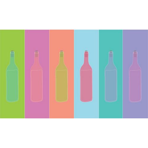 Colorful Mod Wine Bottles