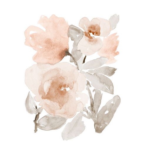 Loreth, Lanie 작가의 Peach Tranquil Florals I 작품