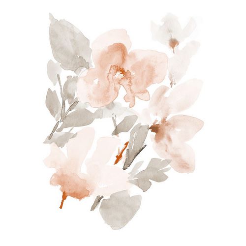Loreth, Lanie 작가의 Peach Tranquil Florals II 작품