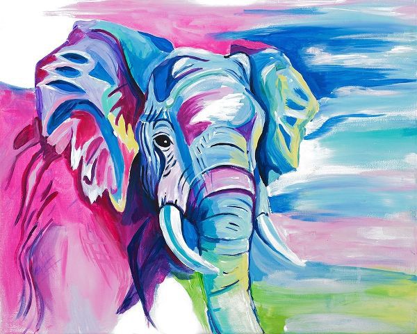 Fun Colorful Elephant