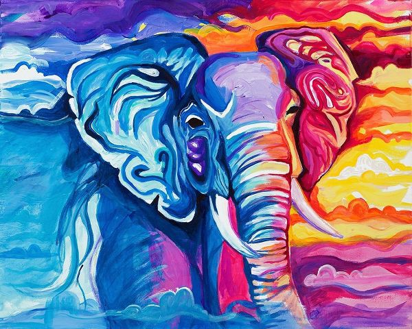 Elephant in Vibrant Colors