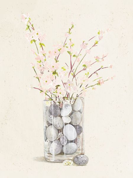 Spring Vase With Pebbles