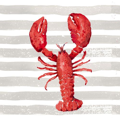 Pinto, Patricia 아티스트의 Red Lobster On Wide Stripes작품입니다.