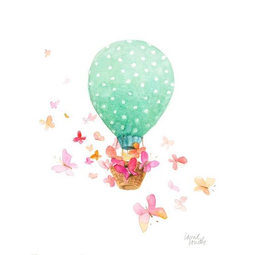 Hot Air Balloon With Butterflies