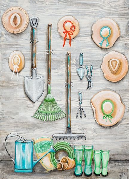 Garden Hats And Tools