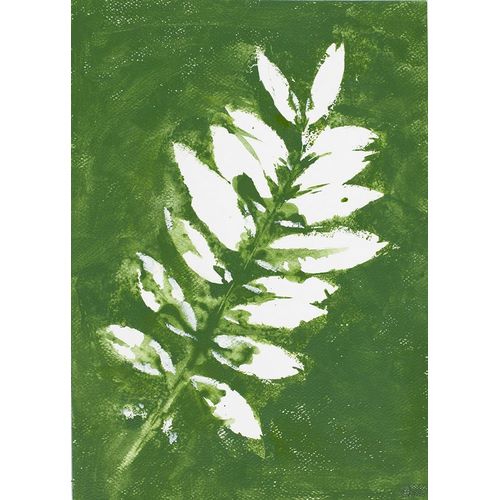 Tropical Leaf Branch Stamp White