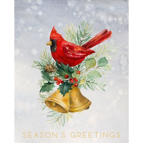 Northern Cardinal Seasons Greetings