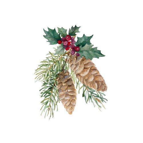 Pinecones And Holly