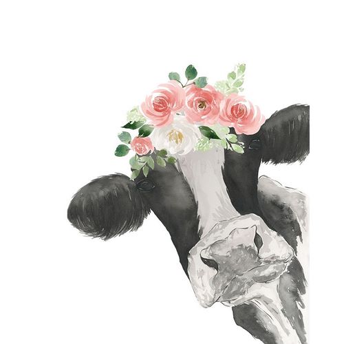 Hello Cow With Flower Crown