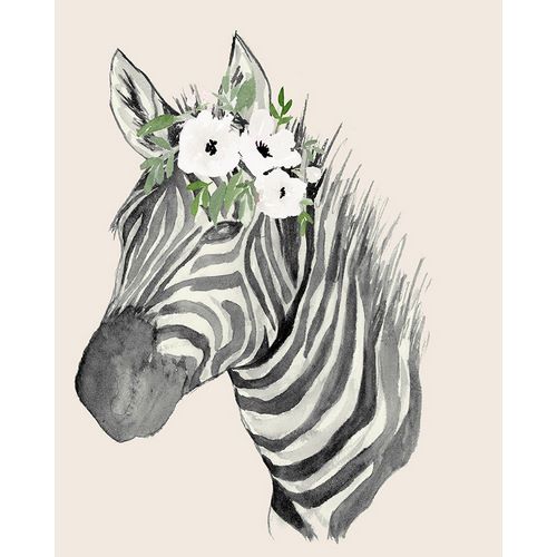 Price, Lucille 작가의 Floral Crowned Zebra 작품
