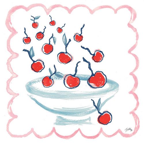 Medley, Elizabeth 작가의 Bowl Full Of Cherries 작품
