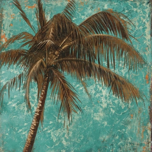 Palm on Turquoise I