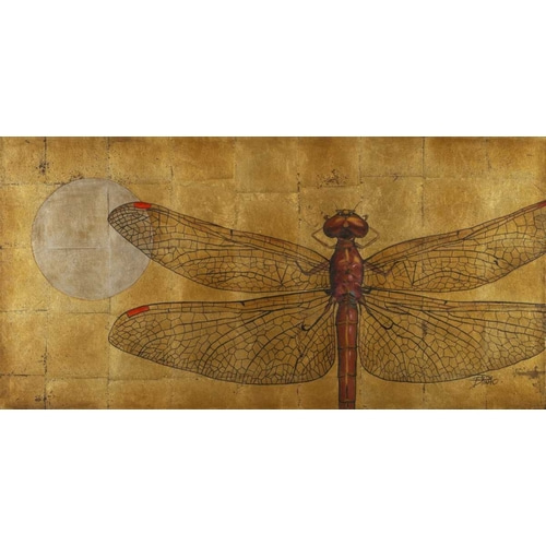 Dragonfly on Gold