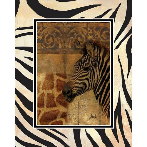 Pinto, Patricia 작가의 Elegant Safari with Border I (Zebra) 작품