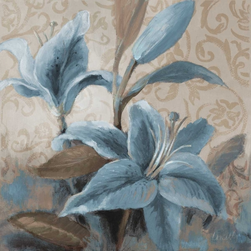Soft Blue Blooms II