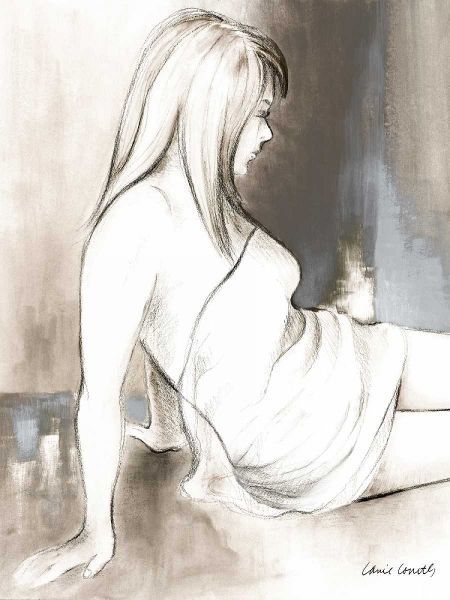Sketched Waking Woman II