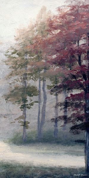 Mist October Trees